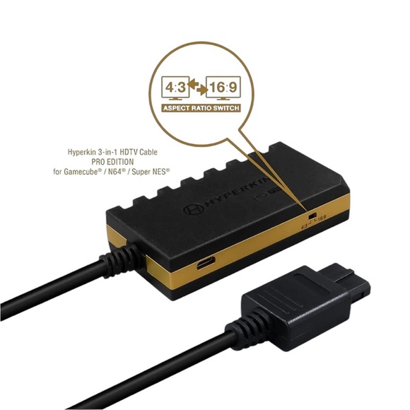 Muti Platform 3 in 1 HDTV Cable HD PRO Edition W/4 Visual Modes- Nintendo - Picture 3 of 7